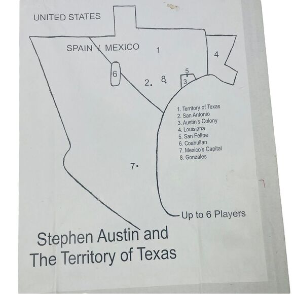 10/$25🦋 Texas Trivia Board Game - Stephen F. Austin & The Territory of Texas - Picture 5 of 16
